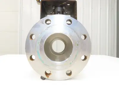 FlowTek 4-150 4" Stainless Ball Valve & Pneumatic Actuator Assembly DAB092