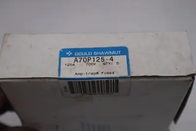 BOX OF 5 - Amp Trap Ferraz Shawmut A70P125-4 Semiconductor Fuse - STOCK GF344A