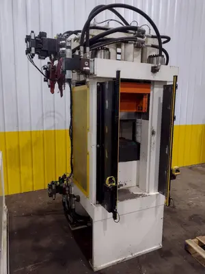 200 TON AMD 4-POST TIE-ROD FRAME HEAVY DUTY HYDRAULIC PRESS & MULTI-PRESSURE HYDRAULIC UNIT: STOCK #19452