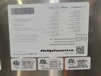 USED 2016 HILLPHOENIX SBI12RH