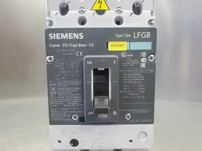 Used Siemens LFK3B250 CIRCUT BREAKER, 200A, 220-690V Circuit Breakers | Palmetto Automation #1149372