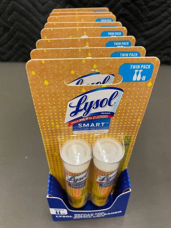 NJ 1 - Set of 8 Lysol Smart Multi-Purpose Cleaner Refills - Citrus Breeze Scent