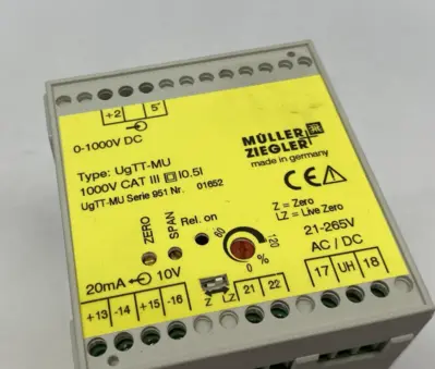 USED MÜLLER + ZIEGLER MEASURING TRANSDUCER, DIRECT, UP TO 1000 V (CAT III)