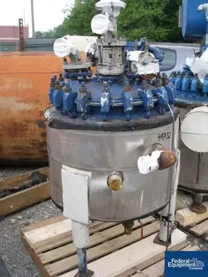 USED Pfaudler 20 Gal Pfaudler Receiver, Glass-Lined, 30/100#
