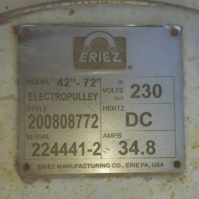 USED ERIEZ 42IN-72IN ELECTROPULLEY