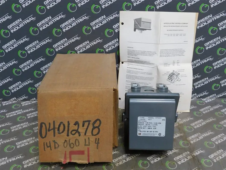 Used UNITED ELECTRIC 457 Pressure Switches | Green Industrial #682331