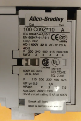 USED Allen-Bradley 140M-C2E-B40 SER B WITH 100-C09Z*10