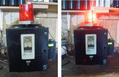 QTY. 3. MSA GAS ALARM (FLASHING RED LIGHT AND VIBR...