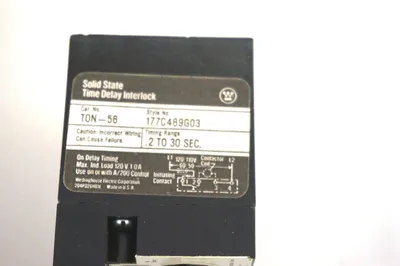 NEW WESTINGHOUSE TON-56 TIMER 177C469G03 TON56