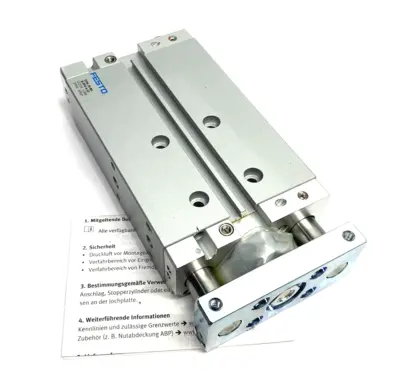 USED FESTO GUIDED DRIVE CYLINDER 80MM STROKE 20MM BORE 8161416