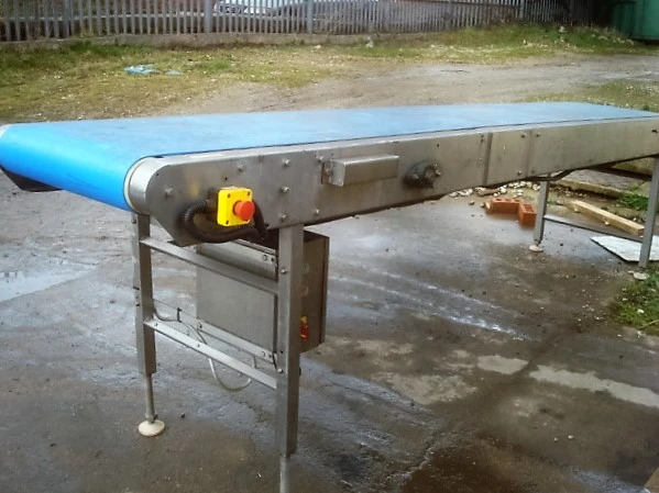 Flat Belt Conveyor S/S  520mm wide x 3200 mm long