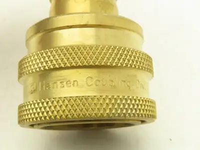 Hansen 8-ST Quick Disconnect Coupling ST Series 1" Hose 1" Body NBR Seal Brass