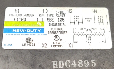 USED EGS Hevi-Duty E1100 1.1 SBE 105
