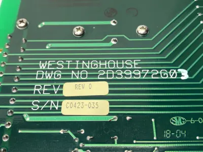 New | in-Stock Westinghouse Rev 0 Slave Cycler Decoder Stationary PCB Printed Circuit Boards (PCB) Michigan US | Maverick Industrial Sales #1507207