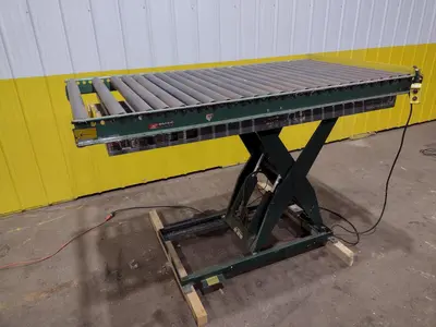 4,000 LBS X 72" X 30" SOUTHWORTH MODEL #LS4-36 HYDRUALIC SCISSOR LIFT TABLE, 110 VOLT: STOCK #20939