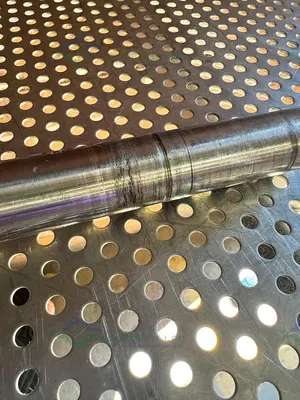 Used 39" STAINLESS STEEL MIXING SHAFT  1" DIAMETER W/  7" IMPELLER Agitator Shaft California US | Equipment Lab #1415133