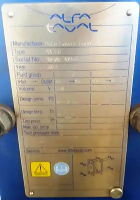 (2) Alfa-Laval BWPX 307 TGD-71 oil concentrator modules, SS.