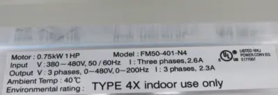 NEW TECO FM50-401-N4 DRIVE FM50401N4