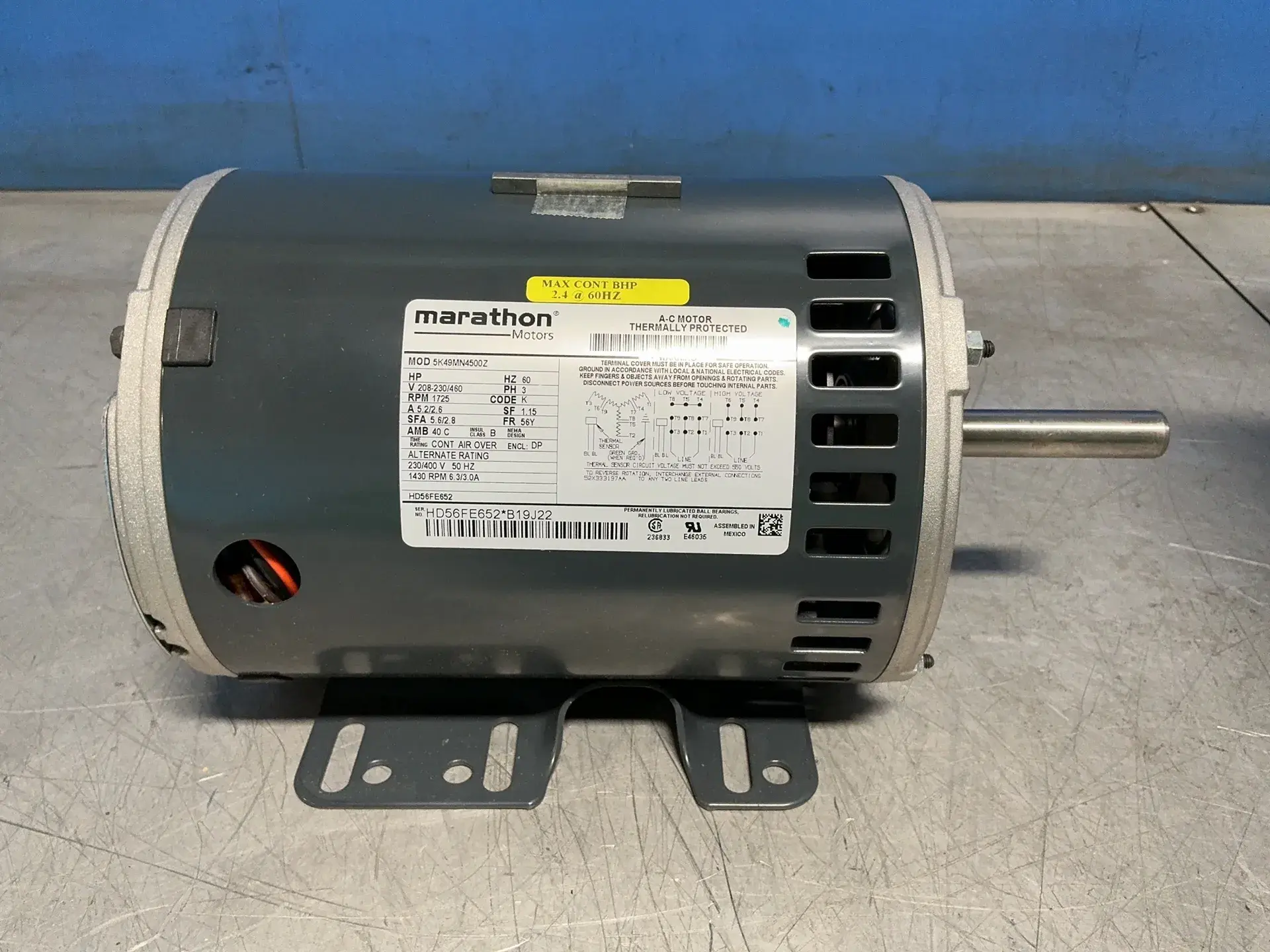 Used MARATHON ELECTRIC 5K49MN4500Z Motors (misc) Ohio US | HGR 24 #1567400