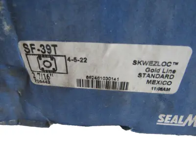 NEW REGL SEALMASTER SF-39T BEARING GOLD SKWEZLOC SF39T