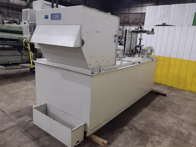 30 GPM ZYKLOMAT MODEL #AKBF-R CONTINUOUS FILTER COOLANT SYSTEM, WITH DRAG-OUT & TURBO-HKS CENTRIFUGE SEPERATOR: YOBRO #24734