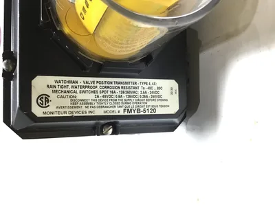 Air-con DA063B 5W2P-310-08B Pneumatic Actuator w/ Watchman Valve Position Transmitter
