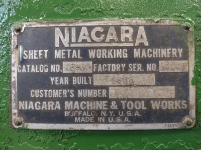 8 GAUGE X 53" NIAGARA MODEL #8-8 CIRCLE SHEAR: STOCK #14272