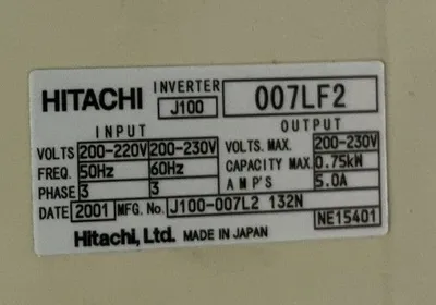 HITACHI 007LF2 Electrical/PLC/Automation | ESS Industrial Equipment Sales (7)