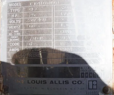 USED LOUIS ALLIS 1J04160M001