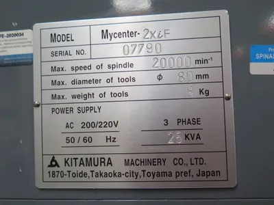 KITAMURA MYCENTER 2XiF MACHINING CENTERS, VERT., N/C & CNC | Wheeler Machinery Sales (18)