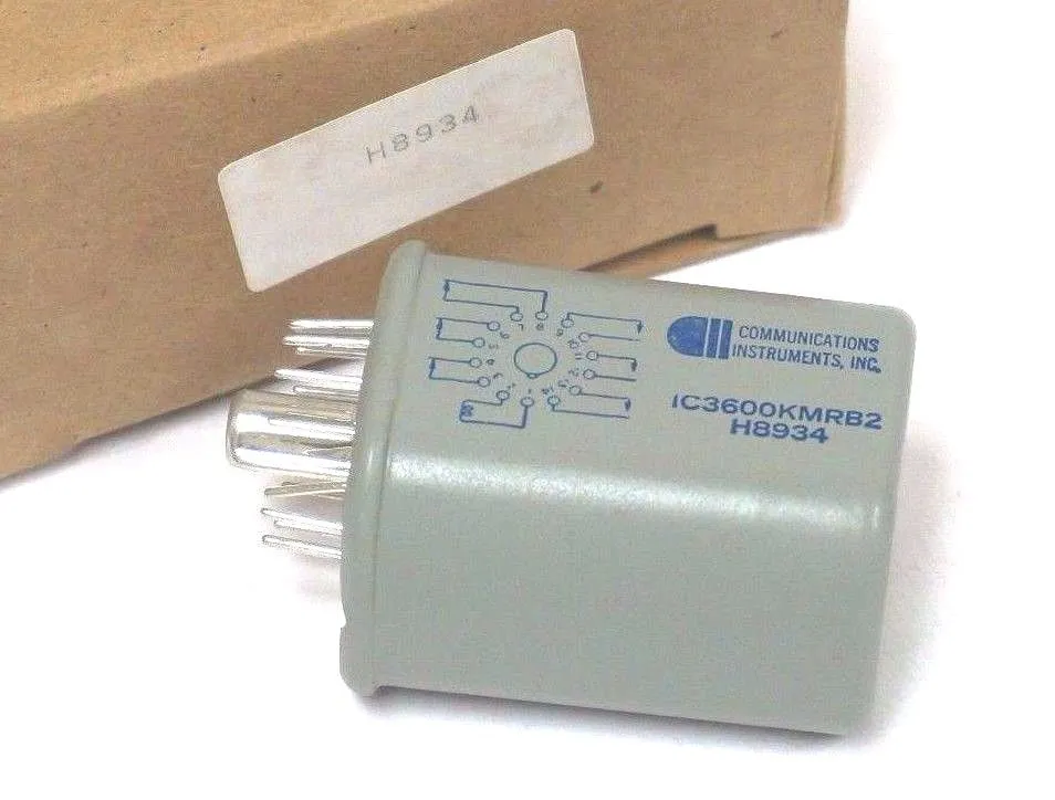 NEW COMMUNICATIONS INSTRUMENTS INC. GE FANUC REFERENCED RELAY IC3600KMRB2 H8934