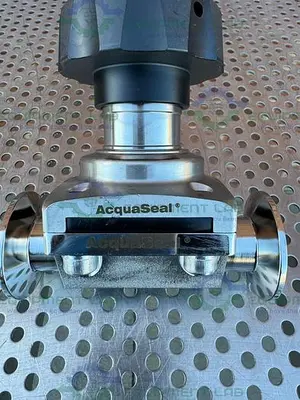 USED ACQUA SEAL 6155535 DIAPHRAGM VALVE W/ 1" SANITARY FITTING