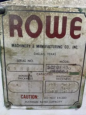 USED 1964 ROWE 5C20EHD-C8000J