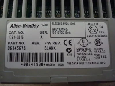 Allen Bradley 1794-IB16 Flex I/O 24VDC Input Used