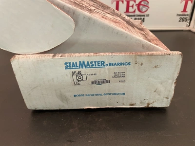 Sealmaster SF-40 Flange-Mount Ball Bearing Unit - 4-Bolt Flange,