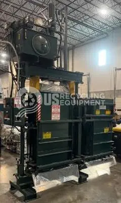 USED INTERNATIONAL BALER DHW-3C DOUBLE CHAMBER CLOTHING & TEXTILE VERTICAL