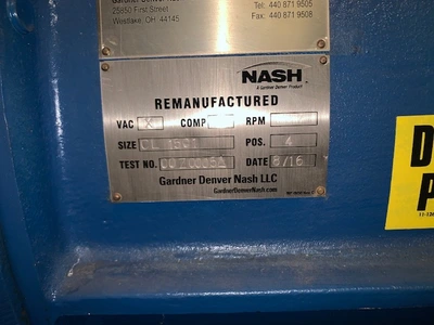 Nash CL1501 Vacuum Pump  Remanufactured
