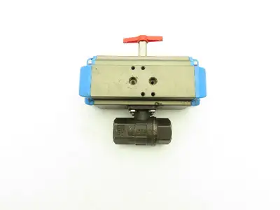 Valbia DA 52 Double Acting Pneumatic Air Actuator 10 Bar & 3/4" NPT Ball Valve