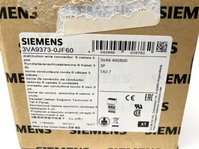 NEW SIEMENS DISTRIBUTION WIRE CONNECTOR FOR 6 CABLES 3 PCS