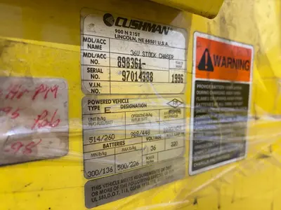 Used CUSHMAN 898361 Maintenance Carts Ohio US | Yoder Brothers machinery #397489