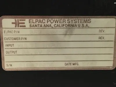 USED ELPAC BFS 500-3