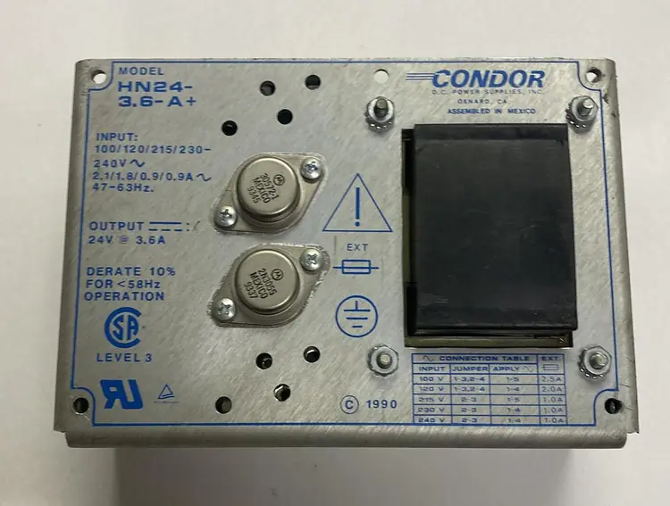 Used CONDOR HN24-3.6-A Miscellaneous Equipment (Electrical & Power) | Surplus Asset Holdings #1203814
