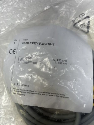 ** NEW IN FACTORY BAG Cable Cordset TRANSDUCER ELECTROM;M30 9501210# PL BRASS#