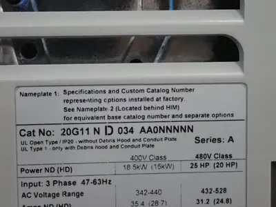 USED 2014 ALLEN BRADLEY 20G11ND034AA0NNNNN