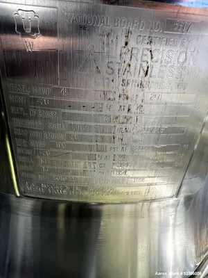 Used Precision Stainless Jacketed Tank – National Board Certified