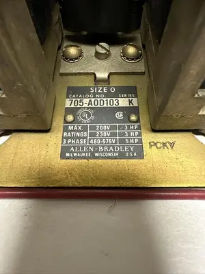Used ALLEN-BRADLEY 705-AOD103 Starters | Surplus Asset Holdings #1205206