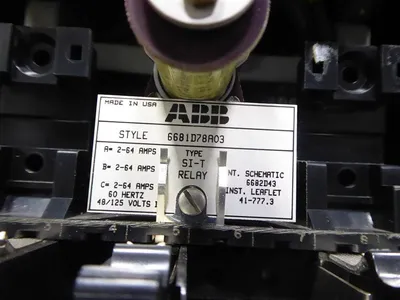 ABB 6681D78A03 Type SI-T Relay 2-64 Amps Used