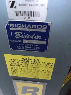 USED RICHARDS MULTIFORM BENDER