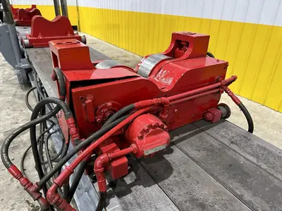 400 TON X 30' DRILCO TRAVELING HEAD HYDRAULIC STRAIGHTENING PRESS: STOCK #24953