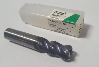 Hanita Carbide End Mill 4 Flutes 5/8 x 5/8 x 1-1/4 x 3-1/2 Sharpen